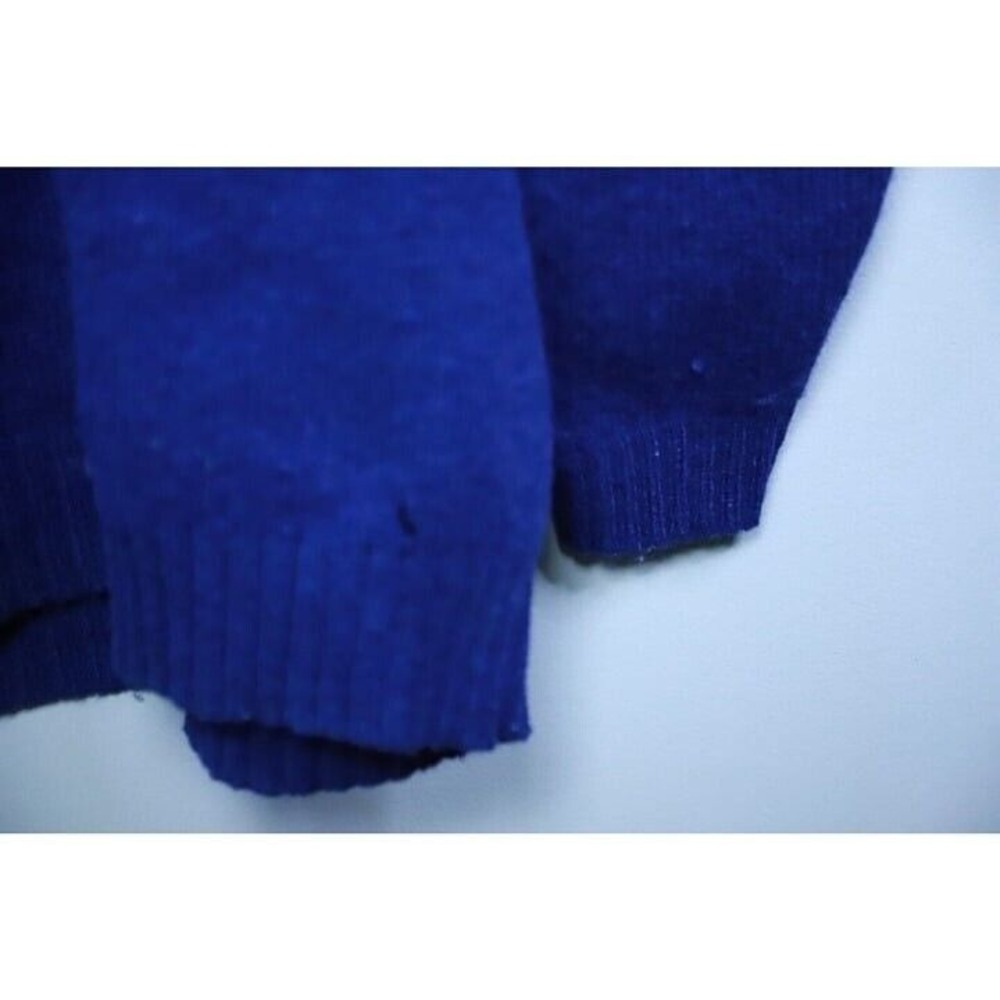 VTG Abercrombie & Fitch Co. Sweater Mens Medium Navy Blue Pullover Long Sleeve - Picture 5 of 10